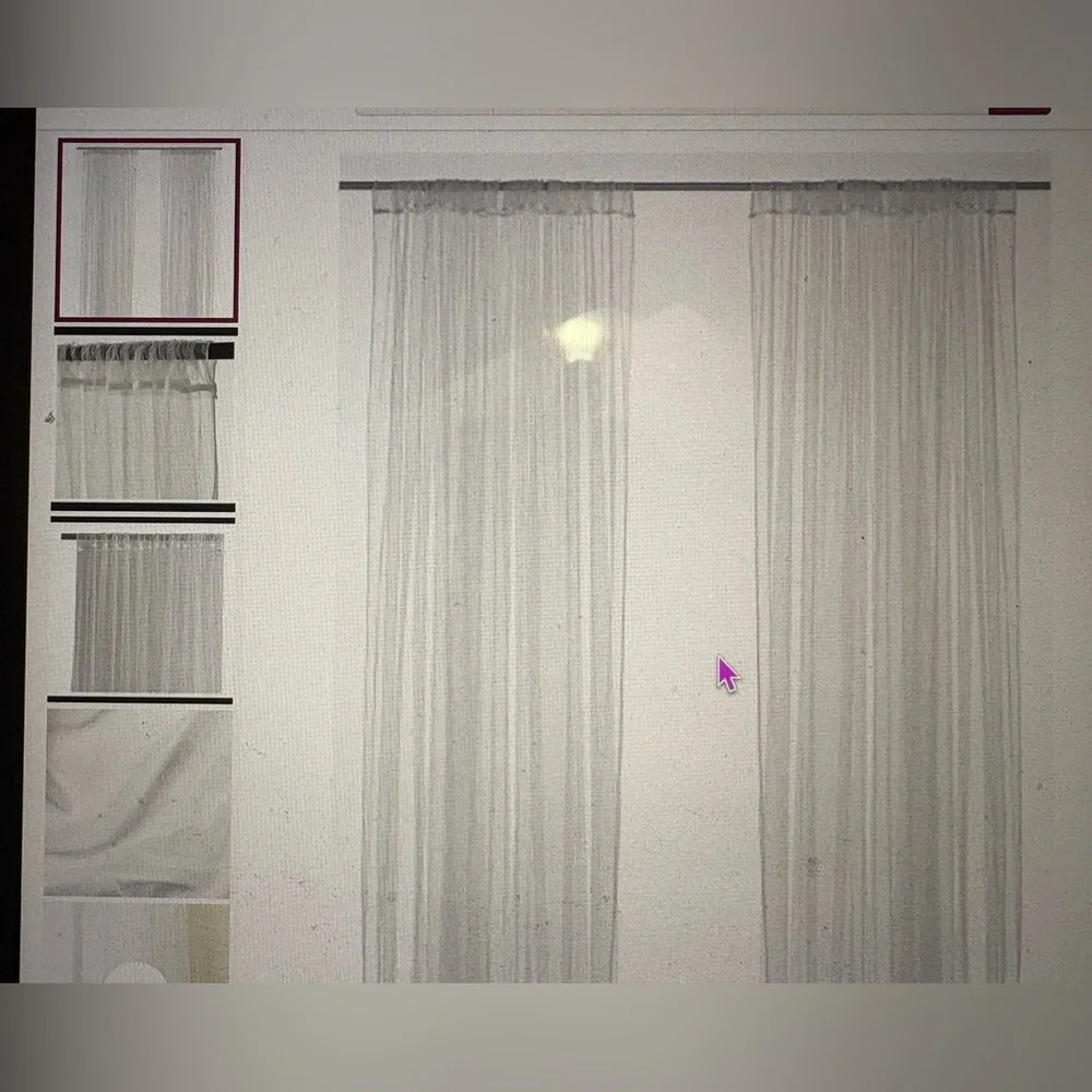 IKEA Elegant Lill Lace Curtains ♥️ 4 Individual Panels